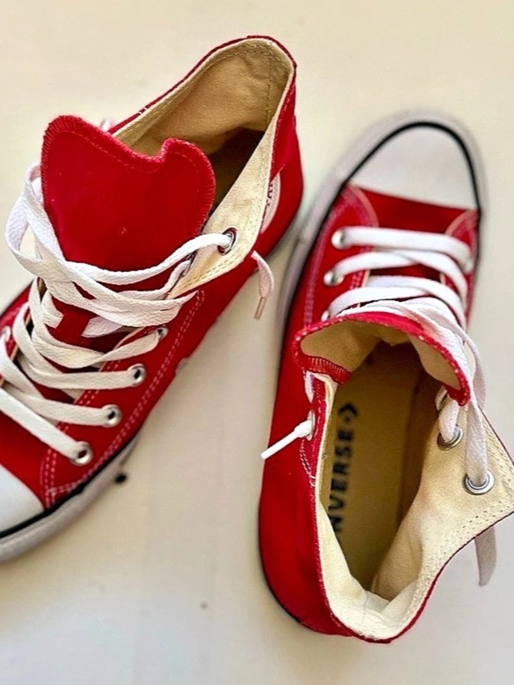 Converse Chuck Taylor All Star High Top Red High Top Sneakers Red & White